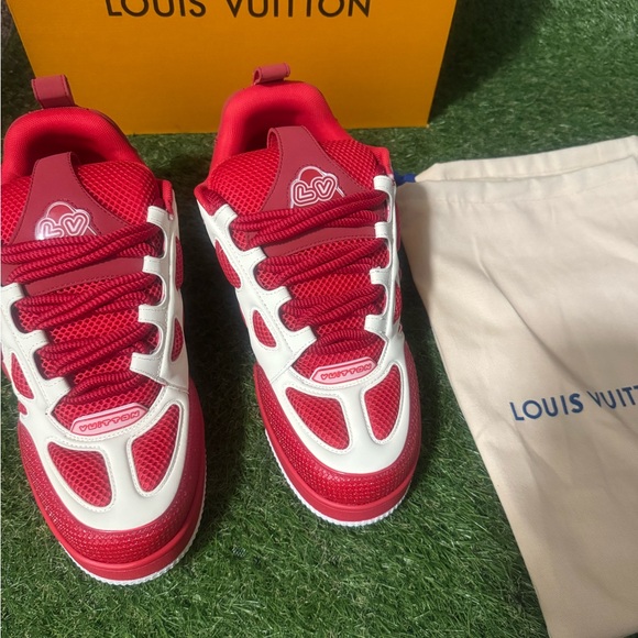 Louis Vuitton LV Skate Sneakers – Red/White – Size 11 – Brand New - Picture 1 of 6